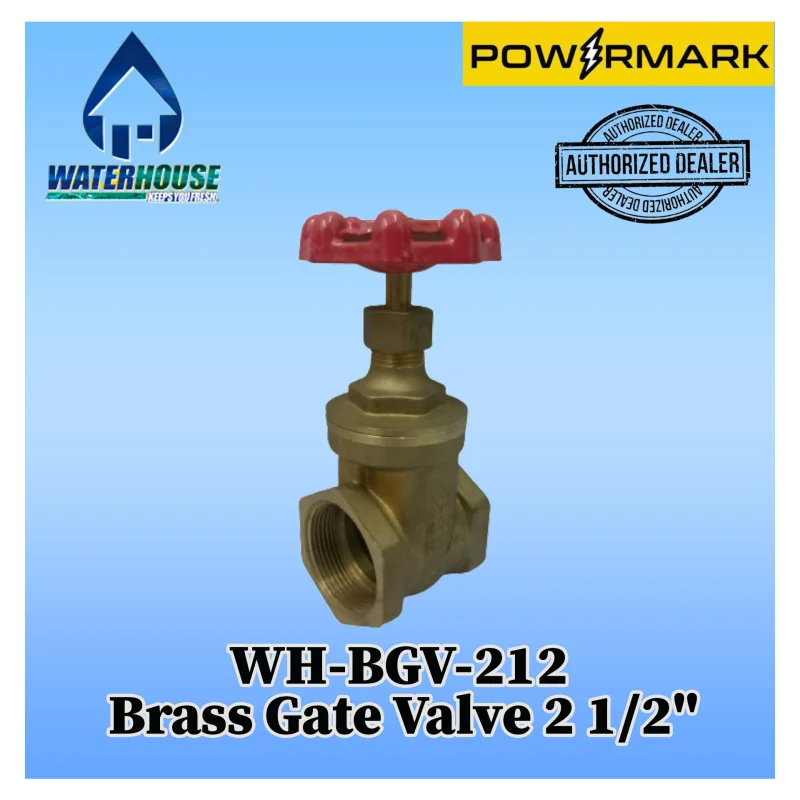 WATERHOUSE WH-BGV-212 Brass Gate Valve 2 1/2″