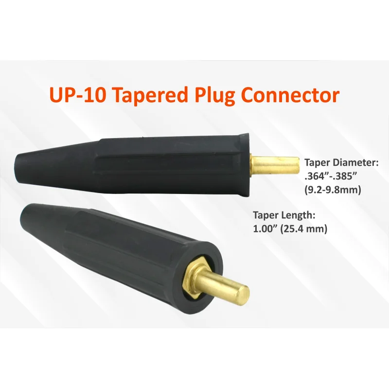 Welding Electrode Holder Lead Assembly with UP-10 Tapered Connector, Old Welders