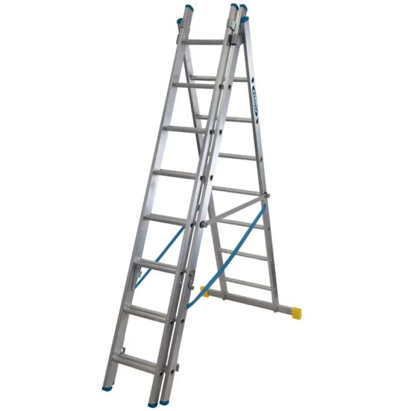 Werner X4 ExtensionPLUS – 2.41m Triple Section Combination Ladder 3 x 8