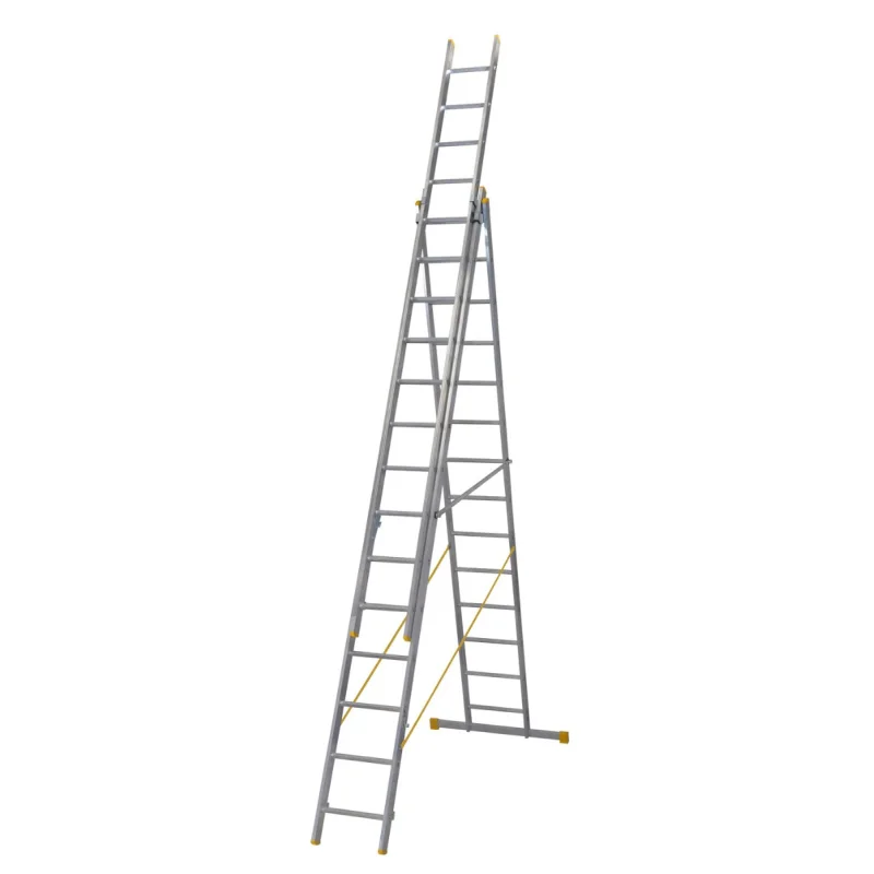 Werner X4 ExtensionPLUS – 4.09m Triple Section Combination Ladder 3 x 14