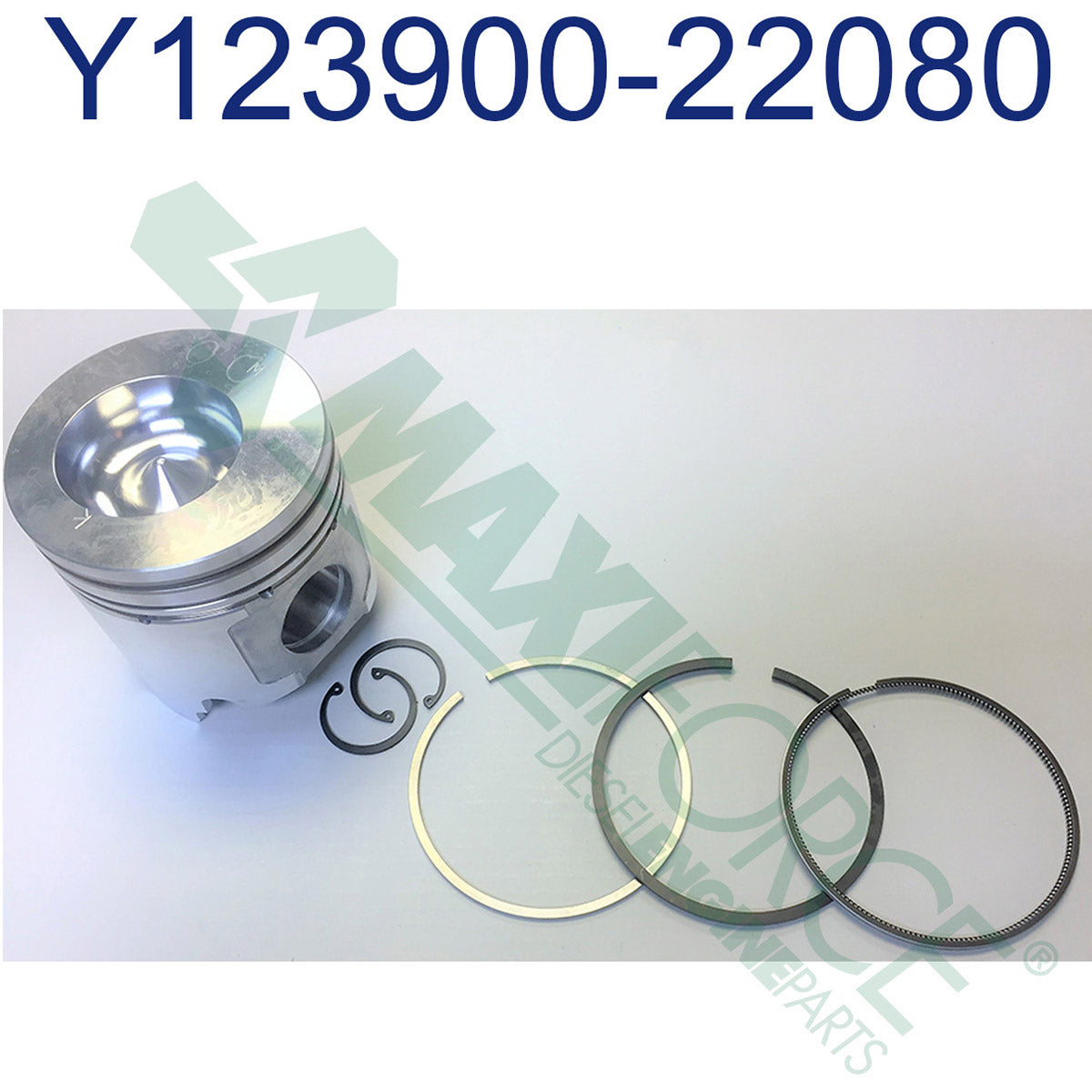 Maxiforce Piston With Rings, Pin & Re, Standard 4TNE106 for Yanmar 123900-22080